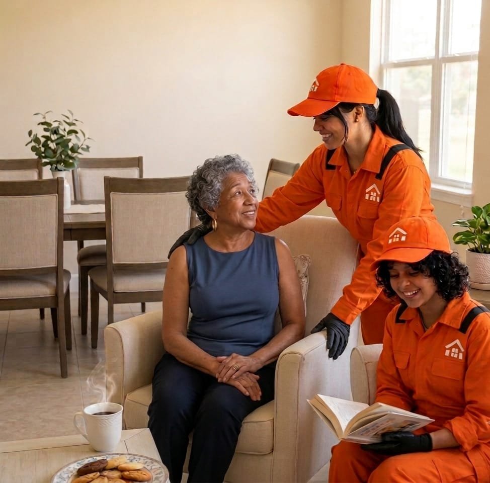 abuela con las ninas