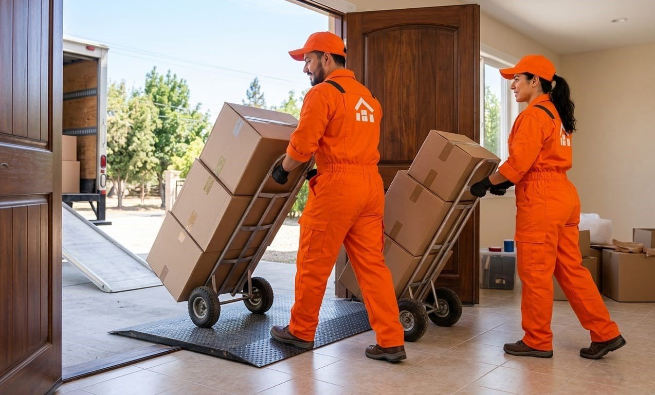 imagen trabajadores con cajas
